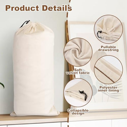10 Pcs Single Shoe Bags for Travel, Dustproof Drawstring Travel Shoe Bag | 18"X9"shoe travel bag for Packing, Shoe Bag storage Sneaker Travel Bags, Washable Reusable dust bags for Handbags Shoes Toys