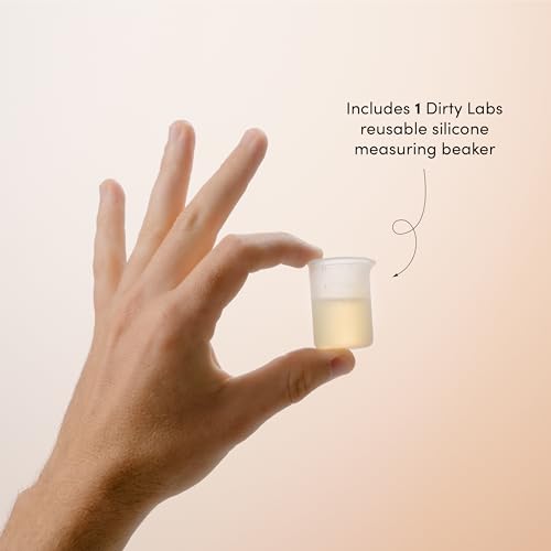 Dirty Labs | Reusable Erlenmeyer Glass Dispenser and Pump | Liquid Laundry Detergent Dispenser | Holds 40 loads | 375 mL | Machine Washable