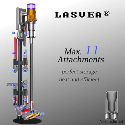 Lasvea Vacuum Stand Compatible with V7 V8 V9 V10 V11 V15 Gen5(Max.11 Accessories),Metal Storage-Bracket-Holder-Stand-Organizer Easy-Access Storage Docking Station