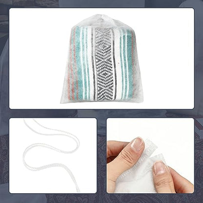 Berlune 200 Pcs Dust Bag for Purse Travel Shoe 19.7 x 15.8 Inches Non Woven Fabric Handbag Storage Organizer Breathable Dust Bag with Rope for Storing Shoes Boots, White