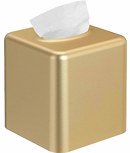 Tissue Box Cover, Square Metal Tissue Box Holder M...