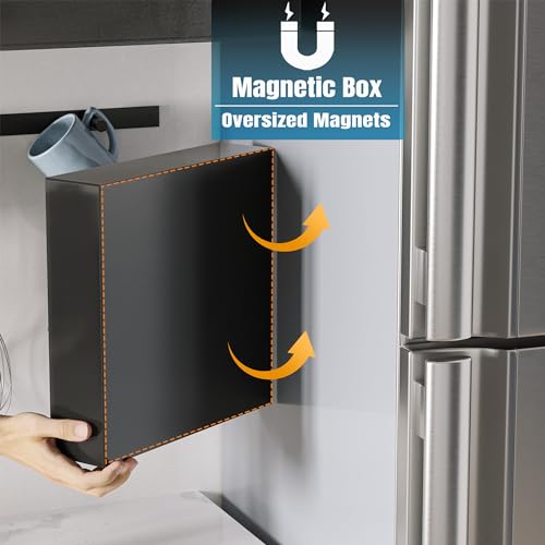 Neatsure Acrylic Magnetic Food Bag Storage Organizer for Drawer or Refrigerator, Compatible with Gallon, Quart, Sandwich, Snack & Variety Size Bags