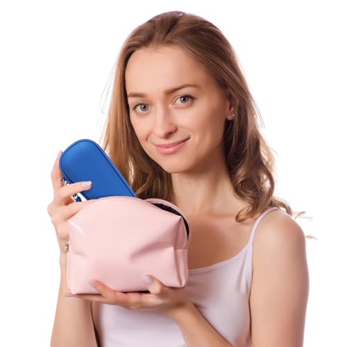 Hard Carry Case Compatible with NågraCoola CLIE Sonic Facial Cleansing Brush, Waterproof Case Storage Carrying Holder Fits for Silicone Face Scrubber and Charging Cable (Box Only), Blue