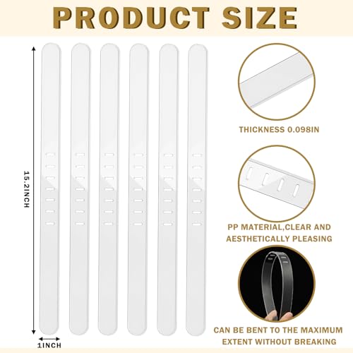 8 Pcs Replacement Strips for Bed Sheet Holder, Clear Bedsheet Replacement Straps Compatible with Most Bed Lock Sheet Holders