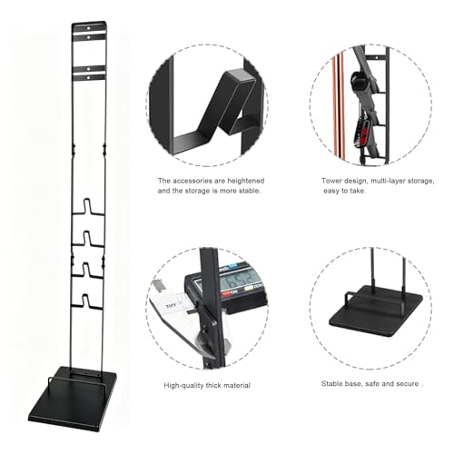 EZ SPARES Vacuum Stand,Vacuum Accessories Stable Metal Storage Bracket Holder Compatible with Dys Handheld V15 V11 V10 V8 V7 V6 Cordless Vacuum Cleaners(Black)