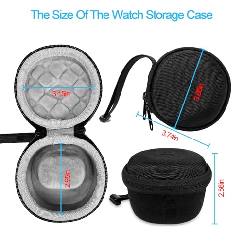 Hard Watch Case Travel for Rolex, Single Smart Watch Cases for Men and Women, Portable Storage Box for Sports, Business Trips and Travel, Hard EVA Protective Case Waterproof, Black