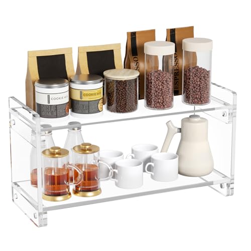 Coffee Station Organizer Countertup: Coffee Bar Ac... (Clear | Acrylic)