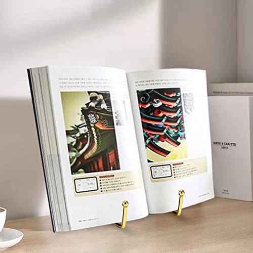 6 Inch Plate Stands for Display, 5 Pack Plate Hold... (Gold | Metal)