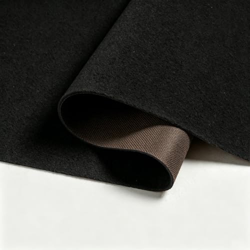 0.25" Thick Black Boat Carpet Marine,5x7ft Waterproof Non Slip TPR Backing Felt Indoor Outdoor Rugs for Home Patio Porch Deck Tent Carpet, When Water Keeps Soft,Unfading and securely