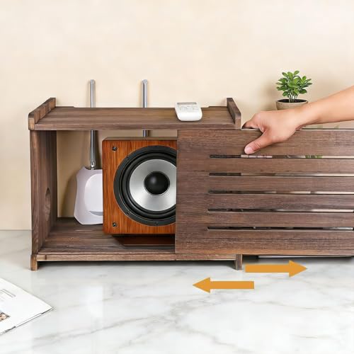 WiFi Box Hider, Router Box Hider, Router Box, WiFi Router Storage Cabinet Wall/Desk Cable Organizer.