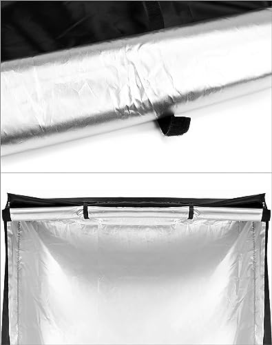 QWORK Wire Rack Cover - 60"x24"x72", Oxford Cloth, Keeps Rack Clean, for Home, Office, Storage & Garage, Black