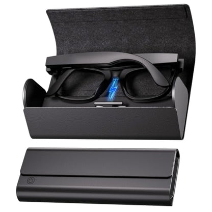 2000mAh Foldable Charging Case for Ray-Ban Meta Gen 2 & Gen 1 Smart Glasses | 2-in-1 Slim Travel Charger Pouch Accessories, Portable Charger Stand, Compatible with Wayfarer/Skyler/Headliner/Blayzer