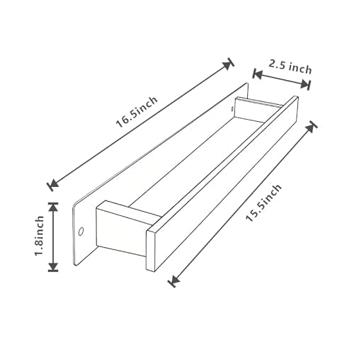 Bathroom Towel Bars,16-Inch Stainless Steel Towel Bar for Large Towel,Strong Self-Adhesive/Screws Wall Mounting,Rust-Proof,Towel Holder for Bathroom and Kitchen Storage (Grey)