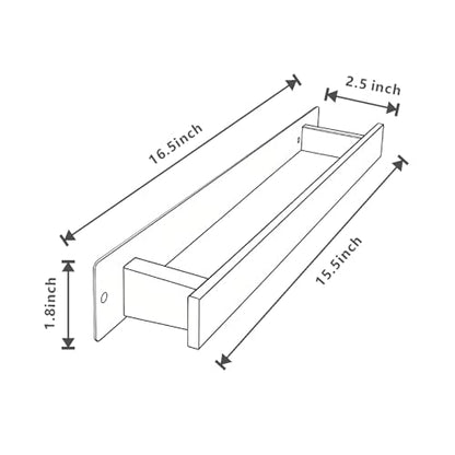 Bathroom Towel Bars,16-Inch Stainless Steel Towel Bar for Large Towel,Strong Self-Adhesive/Screws Wall Mounting,Rust-Proof,Towel Holder for Bathroom and Kitchen Storage (Grey)