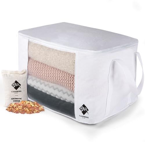 Cashmere Sweater Storage Bags (White | Cotton)