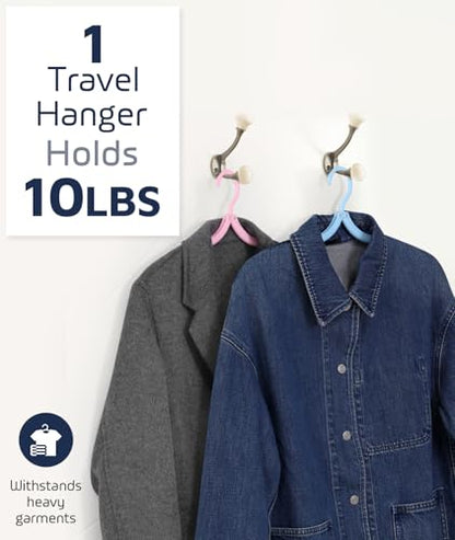 30 Pcs Travel Hangers, Cruise Ship Essentials Foldable Hangers Plastic Travel Essentials, Portable Cruises Must Haves 2026 for Skirt, Suitcase, RV Camping Airplane Europe Vacation Essential