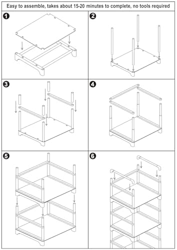 FIDUCIAL HOME 5 Tiers Narrow Bookshelf White Skinny Open Book Shelf | Slim Thin Small Spaces for Space Saving, Easy to Assemble, 12"L x 10"W x 57.2"H