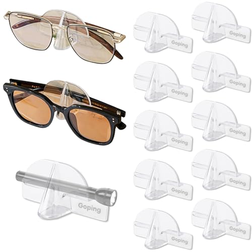 Glasses wall Display Eyeglasses Organizers Wall Mount Glasses Holders Sunglass Holder for Home Glasses Storage Display Rack, Home Decoration, 10 Pack