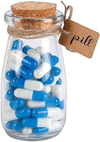 CUCUMI 12pcs 3.4oz Small Glass Jars with Cork Lids Mini Storage Bottles