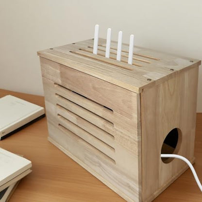 Router Box Hider, 15.7" L×9.0" W×11.8" H Wood WiFi Modem Box Hider
