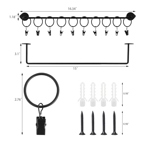 Hat Rack for Baseball Cap Hat Storage with 20 Hooks - Modern Metal Hat Organizer Wall Mounted Caps Hanger Set of 2 for Closet Door Bedroom Entryway Laundry