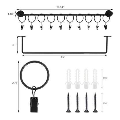 Hat Rack for Baseball Cap Hat Storage with 20 Hooks - Modern Metal Hat Organizer Wall Mounted Caps Hanger Set of 2 for Closet Door Bedroom Entryway Laundry