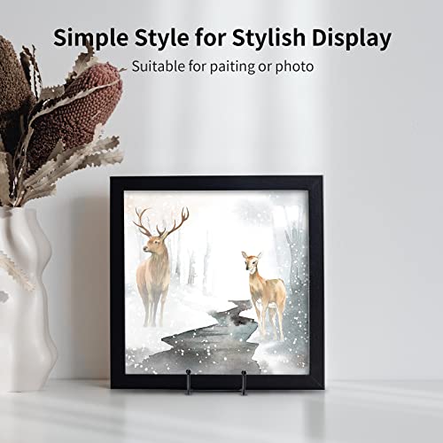 3 Pack 10 Inch Plate Stands for Display, Plate Holder Display Stand, Picture Frame Stand Black Metal Frame Holder Stands for Book,Small Easel,Decorative Plate,Photo and Platter,Tabletop Art
