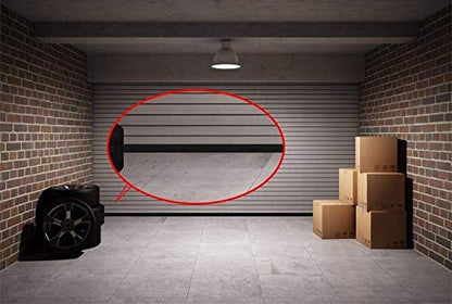 Garage Door Bottom Seal Kit with U-Shape Weather Stripping, Universal Professional Grade T-End Rubber Strip, 5/16" x 3 3/4" x 20 Feet (Black)