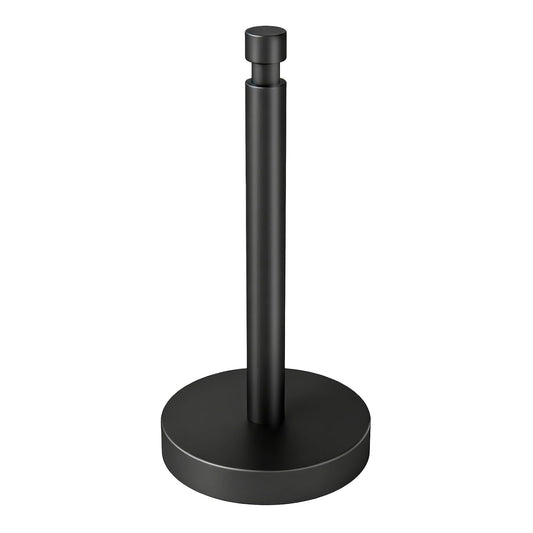 3.9lbs Heavy Duty Paper Towel Holder, Weighted Bas... (Black | Stainless Steel)