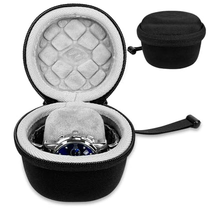 Hard Watch Case Travel for Rolex, Single Smart Watch Cases for Men and Women, Portable Storage Box for Sports, Business Trips and Travel, Hard EVA Protective Case Waterproof, Black