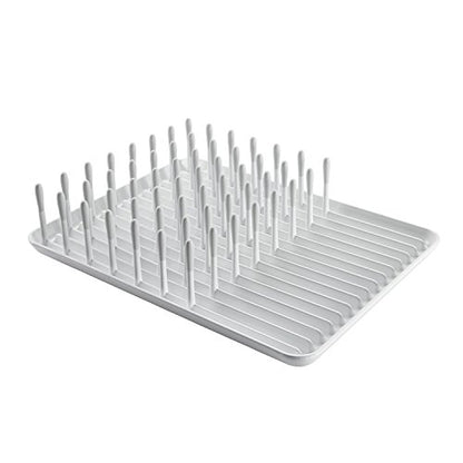OXO Good Grips Compact Dish Rack, Biscuit, 13-3/4" x 10-3/8" x 3-1/2" h for Storage