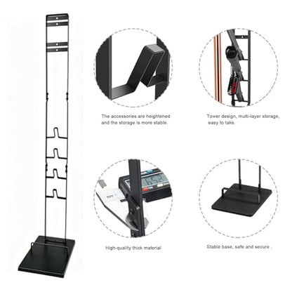 EZ SPARES Vacuum Stand fDocking Storage Station,cpmpatible with Dyson V6 V7 V8 V10 V15 V11 DC30 DC31 DC34 DC35 DC58 DC59 DC62 Cordless Stick Vacuum Cleaners,Stable Metal Storage Bracket Holder(Black)