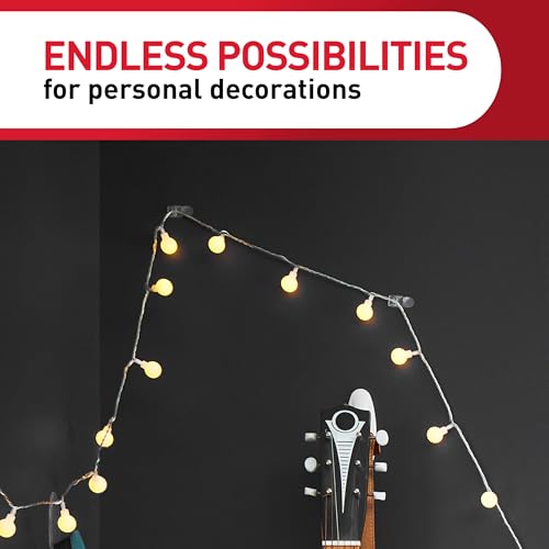 Command Clear Indoor Mini Wall Hooks, 30 Hooks, 32 Strips, Damage-Free Hanging and Decorating for Home, Room, Wall, Office, and Dorm Decor, Holds up to 0.5 lb