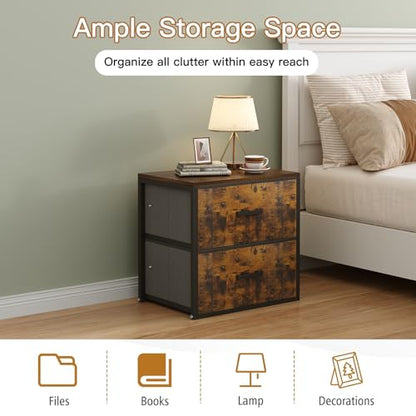 Stackable Storage Drawers, Closet Drawer Organizers and Storage | Storage Drawers for Clothes Small Dresser for Closet 2 Drawer Dresser for Bedroom, Dorm, Office, Living Room, Under Bed