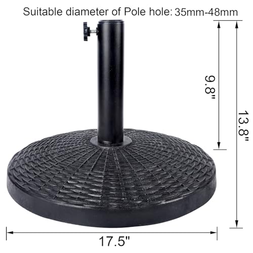 26.5 lbs Heavy Duty Patio Market Umbrella Base Stand