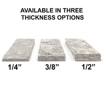 Mohawk Home Non Slip Rug Pad 2' x 16'- 1/4" Thick Felt + Latex Rubber Gripper - Dual Surface Cushion for Hardwood, Carpet, Tile Floors, Made in USA