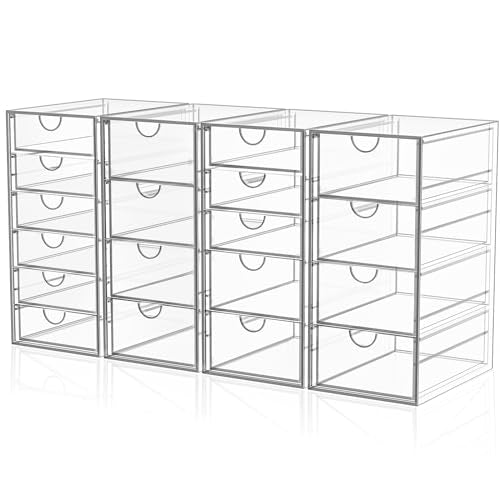 Acrylic Makeup Organizer with 19 Drawers,Storage D... (Acrylic)