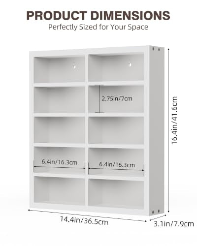 TJ.MOREE 10-Pair Sunglasses Organizer Display Case for Wall Eyewear Holder