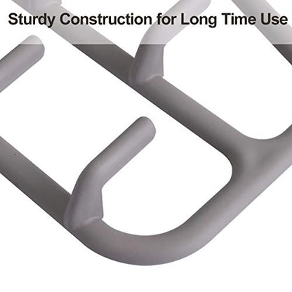 Belt Hanger 2 Pack, Sturdy Belt Organizer with 360 Degree Swivel, Tie Rack with 11 Large Belt Hooks for Closet, Non Slip Rubberized Belt Rack, Gray