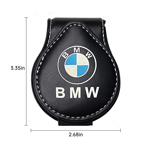 Car Sunglass Holder, Eyeglass Holder Fit BMW X1 X3 X7 X5 X6 1 3 5 6 Series Z4 7 M Series, Sunglass Hanger Mount for Car Sun Visor, Interior Accessories, Black