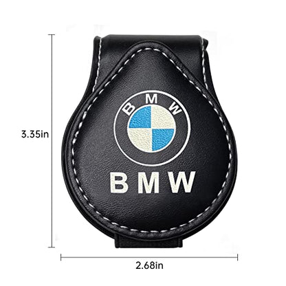 Car Sunglass Holder, Eyeglass Holder Fit BMW X1 X3 X7 X5 X6 1 3 5 6 Series Z4 7 M Series, Sunglass Hanger Mount for Car Sun Visor, Interior Accessories, Black