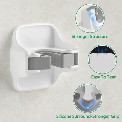 Broom Holder Wall Mount Mop Grippers organizer wall hanging,10Pack | No Drilling Self Adhesive Easy install Anti-Slip Mop Broom Hanger Storage Rack for Kitchen,Laundry Room,Garden,Garage