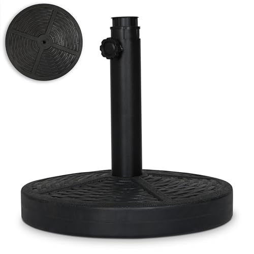 Backyard Expressions 26.5 Lb Umbrella Stand, Patio Umbrella Base, 15 in Diameter