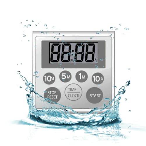 Digital Timer Waterproof Shower Timer Shower Clock...