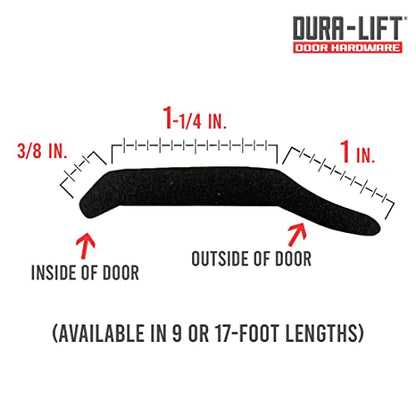 Garage Door Foam Bottom Weather Seal for 16' Wide Doors