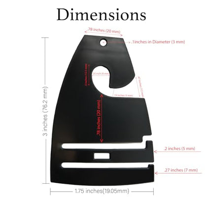 Black Neck Tie Hangers for Retail - Economic Plastic Tie Hooks - 100 Pack