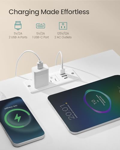 SONGMICS BELLAH Collection - Nightstand with Charging Station and App-Controlled Adjustable LED Lights, Bed Side Table, 3 Drawers and 1 Open Shelf, Modern, Cloud White and Snow White ULGS303WH01S