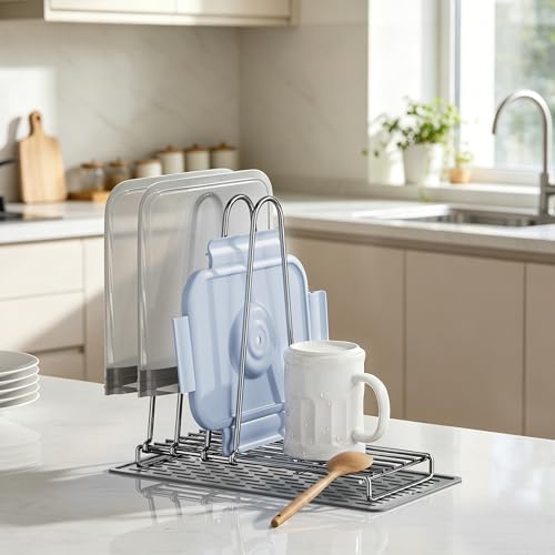 Reusable Bag Dry Rack, 304 Stainless Steel Plastic Bag Dry Rack with Silicone Drying Mat, Easy to Disassemble Bag Dryer Rack for Reusable Bags, Ziplock Bags, Silicone Bags, Space Saving Drying Stand