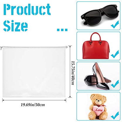 30 Pcs Silky Dust Cover Bags Satin Drawstring Bag Dustproof Travel Storage Pouch Handbags Storage Bags for Handbags Purse Shoes Boots