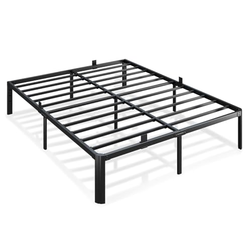 Metal Bed Frame King Size, 14 Inch Heavy Duty Platform Bedframe, Noise Free